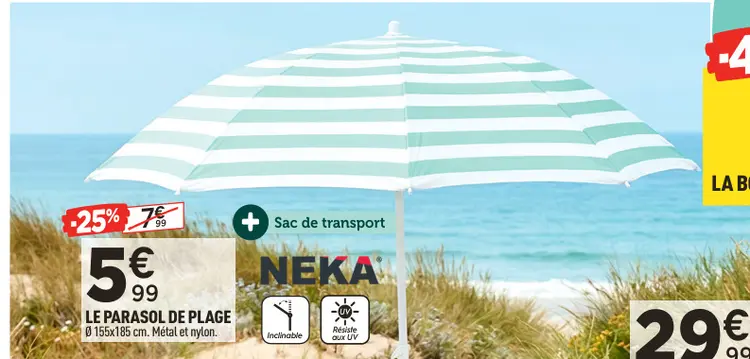Offre: Le parasol de plage