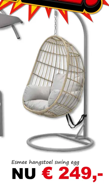 Aanbieding: Esmee hangstoel swing egg