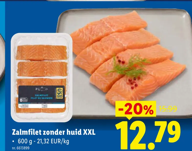 Promotie: Zalmfilet zonder huid XXL