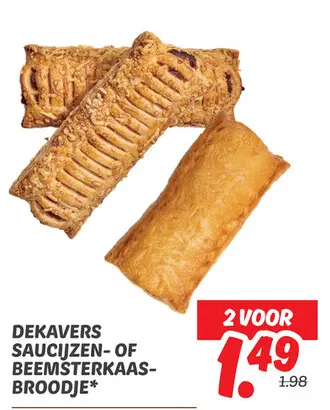 Saucijzen- of beemsterkaas-broodje