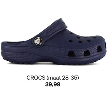 Aanbieding: Crocs Classic Clog Slippers blauw Rubber