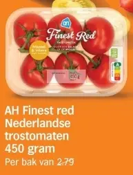 Aanbieding: AH Finest red Nederlandse trostomaten STAPELKORTING