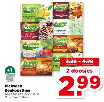 Aanbieding: Pickwick Eenkopsthee