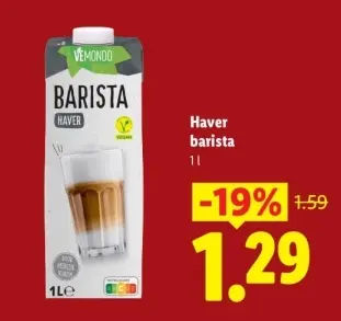 Aanbieding: Haver barista