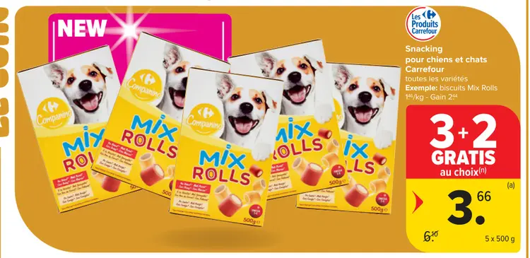 Offre: Snacking pour chiens et chats