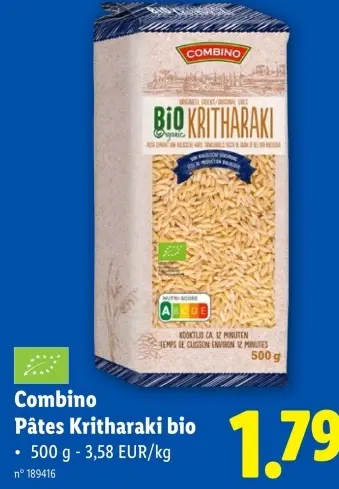 Offre: Pâtes Kritharaki bio