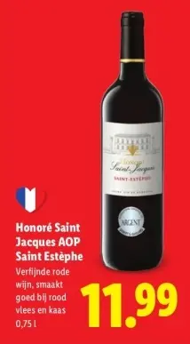 Aanbieding: Honoré Saint Jacques AOP Saint Estèphe
