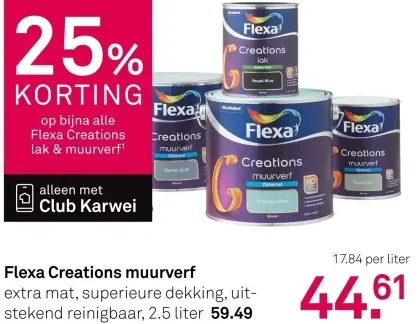 Aanbieding: Flexa Creations muurverf