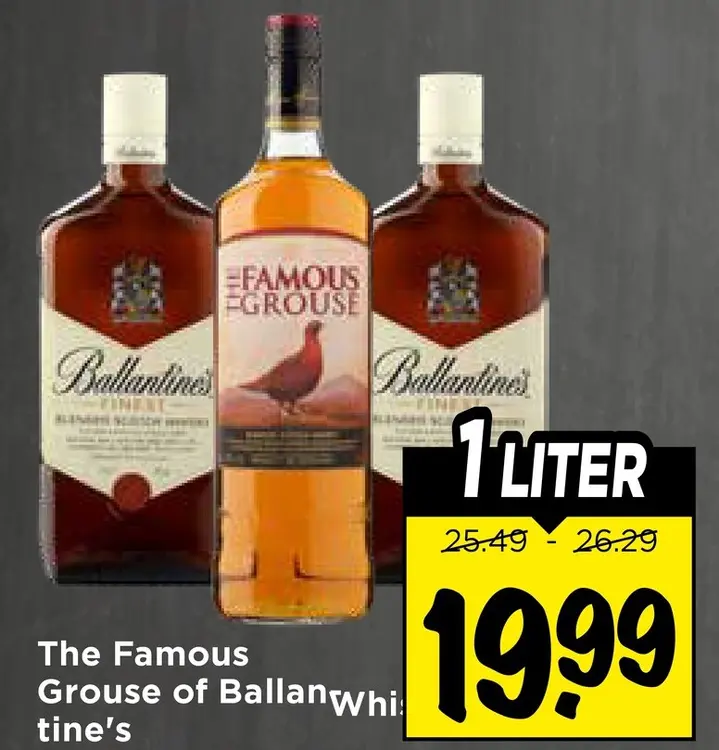 Aanbieding: The Famous Grouse of Ballantine's
