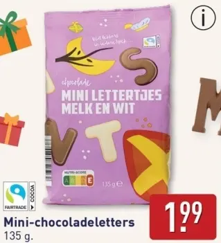Aanbieding: Mini-chocoladeletters