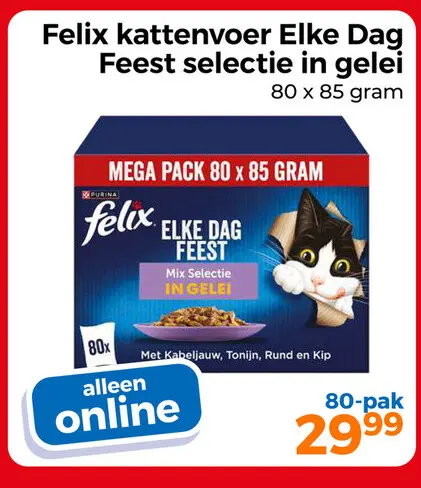 Aanbieding: Felix kattenvoer Elke Dag Feest selectie in g