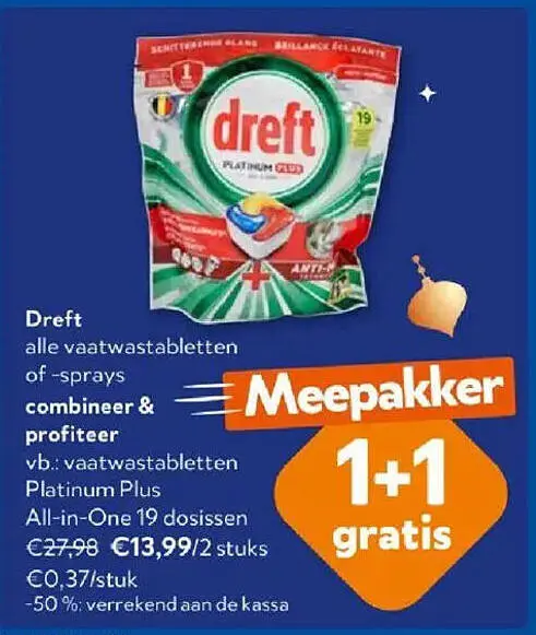 Promotie: alle vaatwastabletten of -sprays