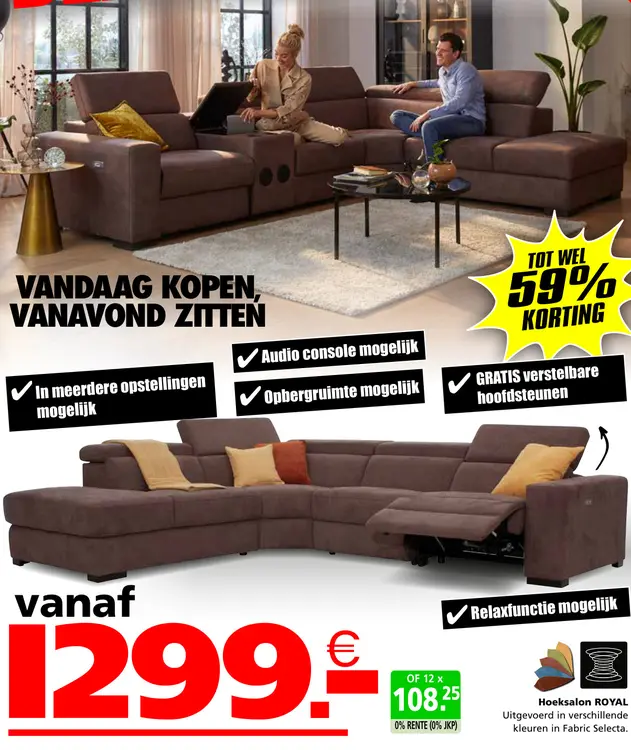 Aanbieding: Hoeksalon ROYAL