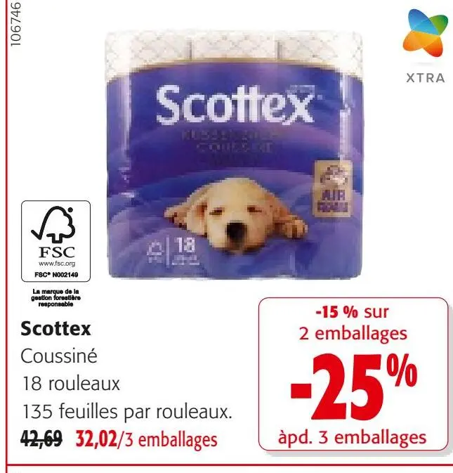 Offre: Scottex Coussiné