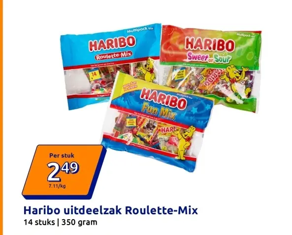 Promotie: uitdeelzak Roulette-Mix