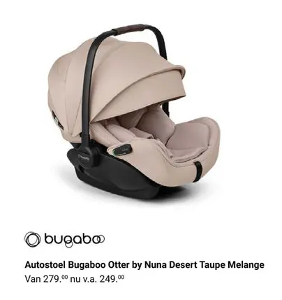 Aanbieding: Autostoel Bugaboo Otter by Nuna Desert Taupe