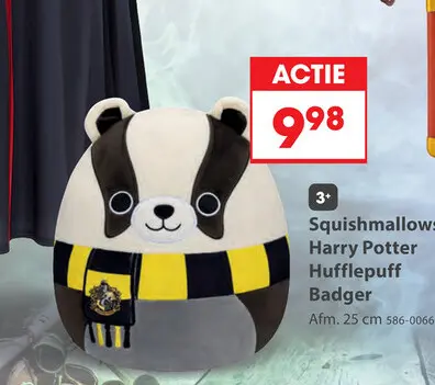 Aanbieding: Squishmallows Harry Potter Hufflepuff Badger 25 cm