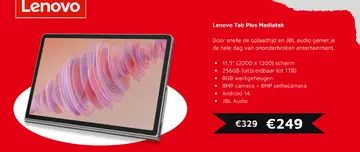 Aanbieding: Lenovo Tab Plus Mediatek
