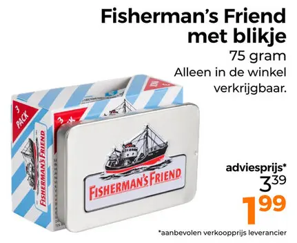 Aanbieding: Fisherman's Friend met blikje
