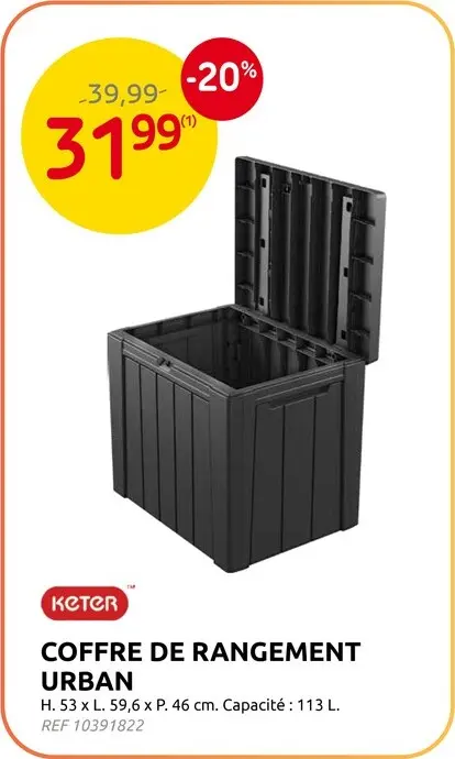 Offre: Coffre de rangement Urban