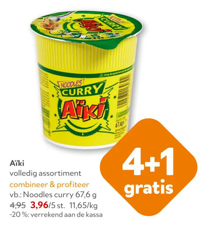 Promotie: Noodles curry