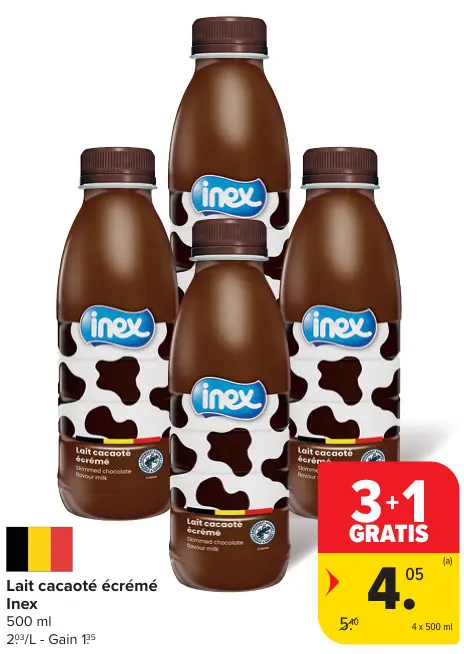 Offre: Lait cacaoté écrémé