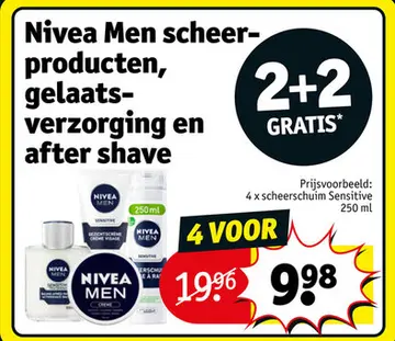 Aanbieding: Nivea Men scheerproducten, gelaatsverzorging en after shave
