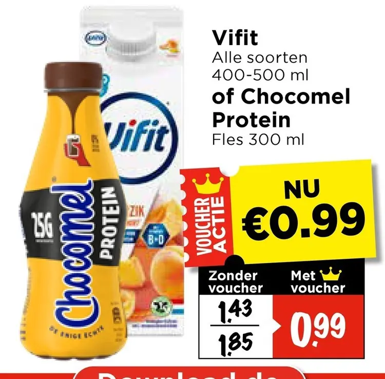 Aanbieding: Vifit of Chocomel Protein