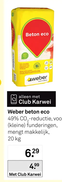Aanbieding: Weber beton eco