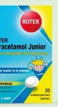 Aanbieding: Roter Paracetamol 250 junior 20 tabletten