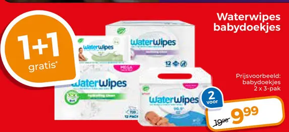 Aanbieding: Waterwipes babydoekjes