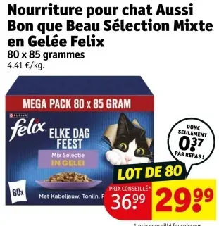 Offre: Nourriture pour chat Aussi Bon que Beau Sélection