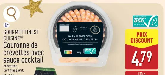Offre: Couronne de crevettes avec sauce cocktail