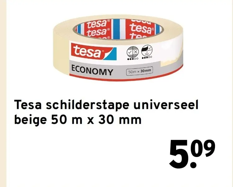 Aanbieding: Tesa schilderstape universeel beige