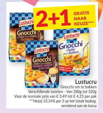 Promotie: Lustucru Gnocchi om te bakken