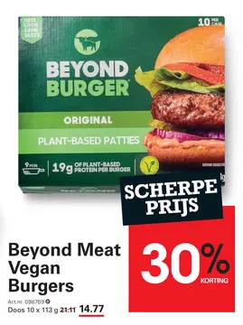 Aanbieding: Beyond Meat Vegan Burgers