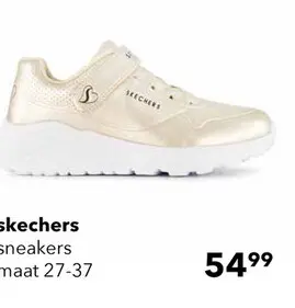 Aanbieding: Skechers Uno Lite meisjes sneakers goud
