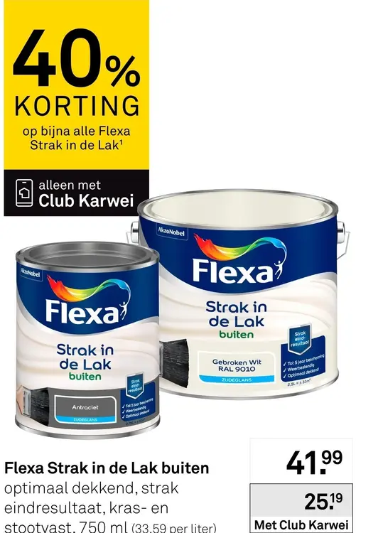Aanbieding: Flexa Strak in de Lak buiten