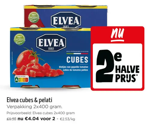 Promotie: Elvea cubes & pelati
