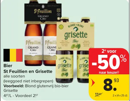 Promotie: Bier St Feuillien en Grisette