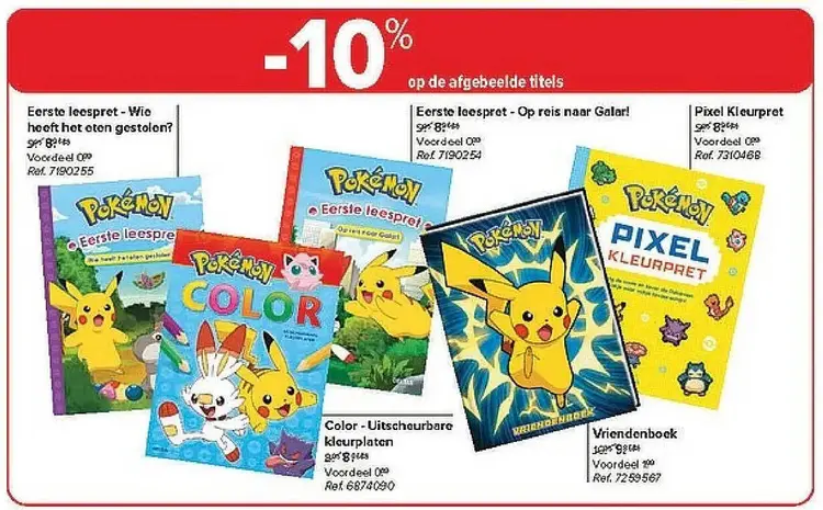 Promotie: Pokémon kinderboeken