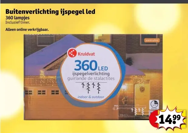 Aanbieding: Buitenverlichting ijspegel led