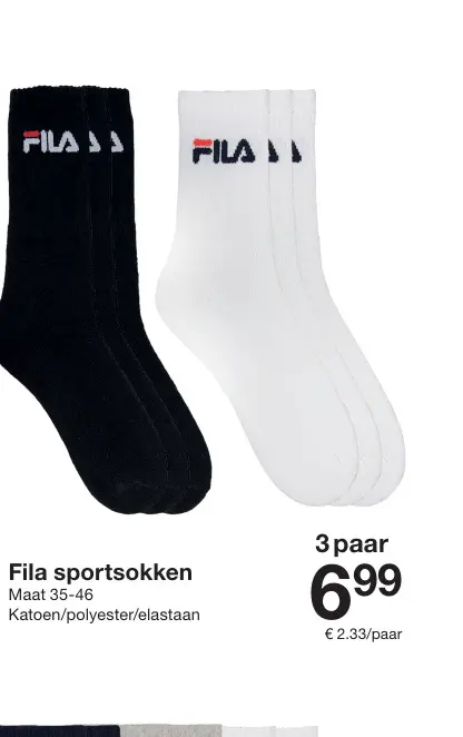 Promotie: Fila sportsokken