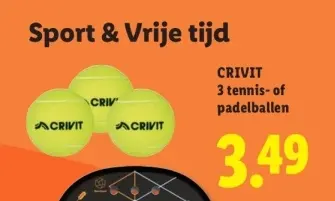 Aanbieding: 3 tennis- of padelballen