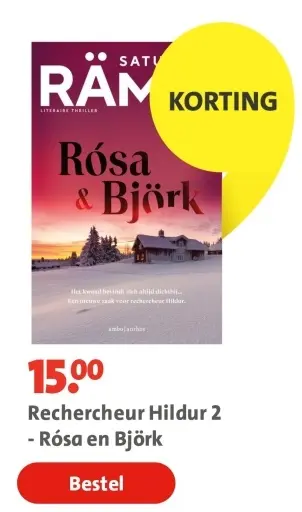 Aanbieding: Boek - Rechercheur Hildur 2 - Rósa en Björk