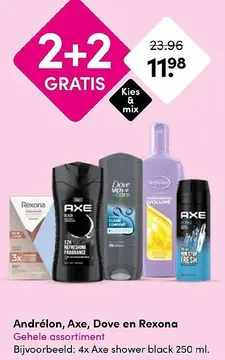 Aanbieding: Andrélon, Axe, Dove en Rexona