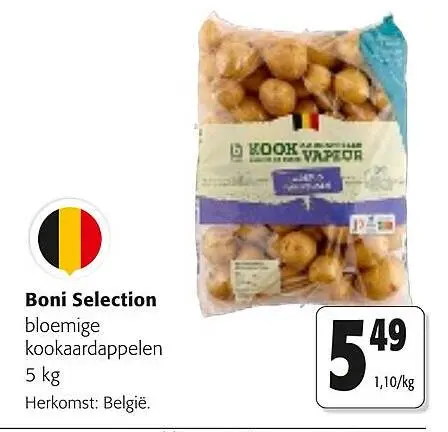 Promotie: bloemige kookaardappelen