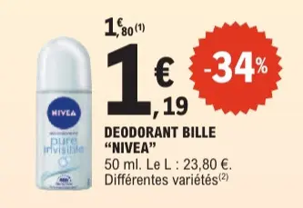 Offre: DEODORANT BILLE