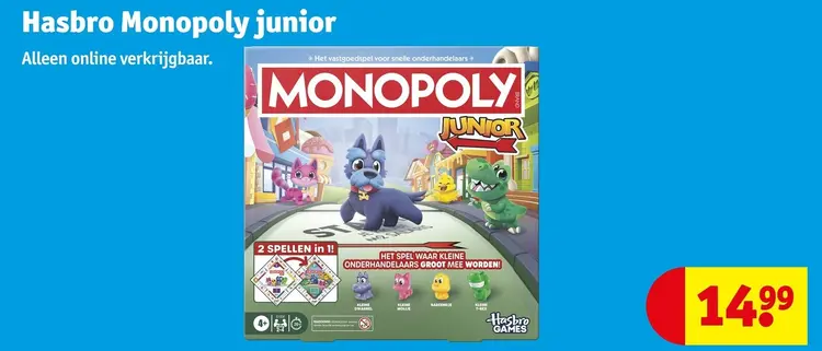 Aanbieding: Monopoly junior