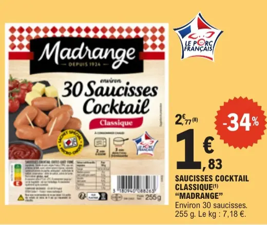 Promotie: Saucisses cocktail classique